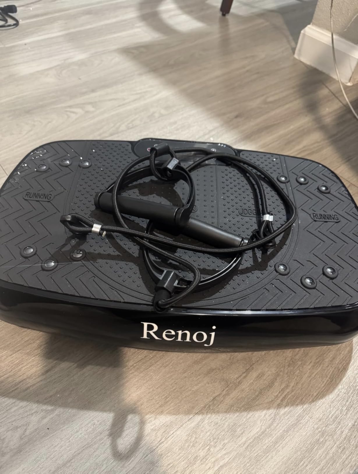 Renoj 3D Vibration Plate Exercise Machine, 200W Motor, 455lbs Capacity | Whole Body Shake Plate for Lymphatic Drainage and Muscle Recovery, Bluetooth Speaker, LED Display, Home Gym Fitness Equipment customer photo 2