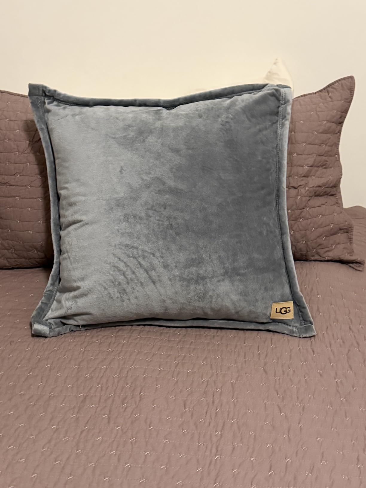 UGG Coco 2-Pack Decorative Pillows, Luxury Fleece Throw Pillows, Beige | Made for Sofa and Bed, Soft, Home & Bedroom Decor customer photo 1
