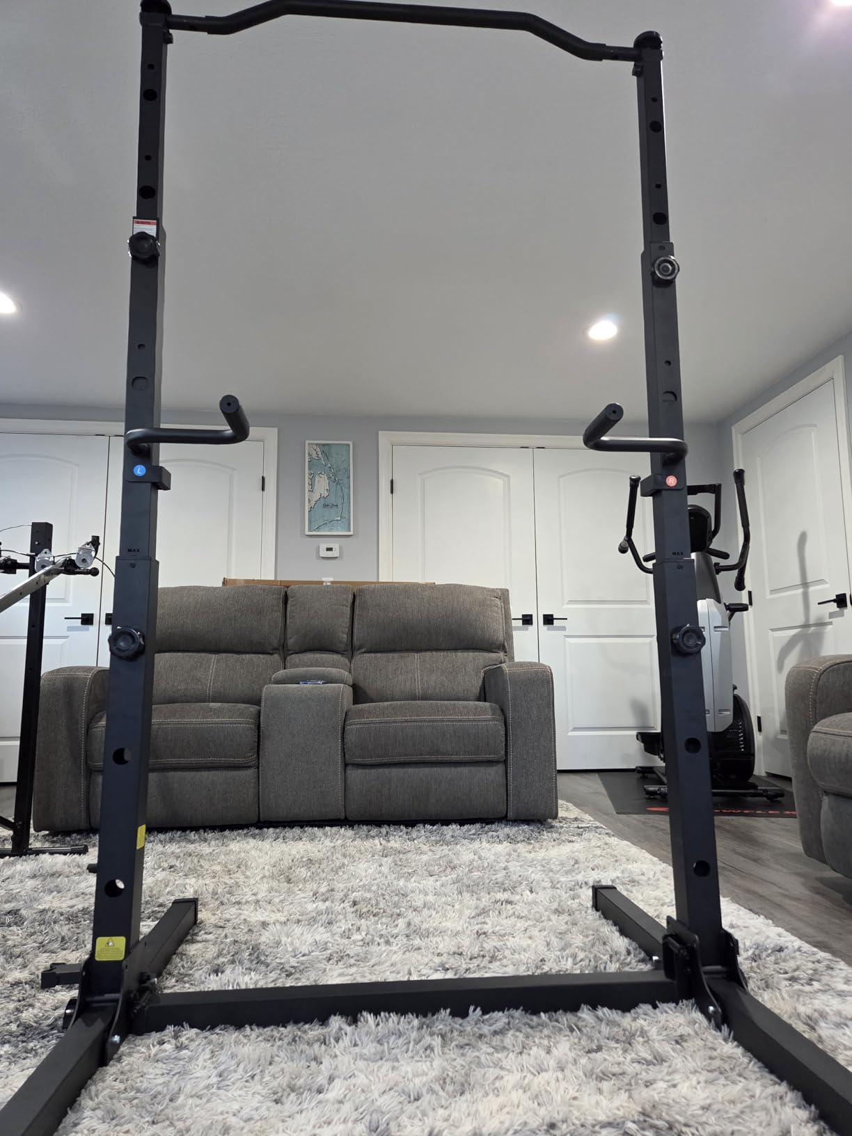 JOROTO Foldable Pull Up Dip Station, Pull Up Bar Free Standing for Home Gym, 450LBS Stable Power Tower, Adjustable Height Multifunction Pull Up Stand, Strength Training Equipment for Men Women customer photo 2