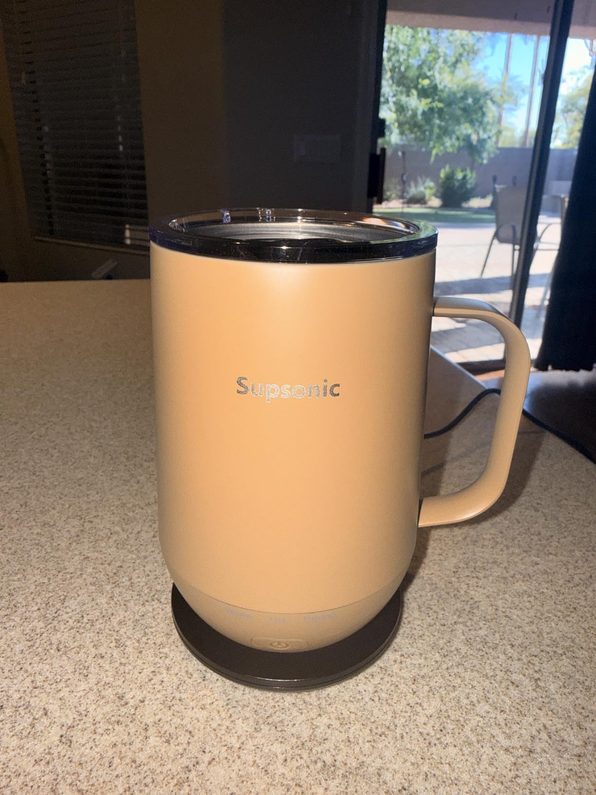 Supsonic - 16oz Self Heating Coffee Mug, Smart Heated Coffee Mug Faster Direct-Contact Heating Up to 149F, Coffee Mug Warmer Set with Auto Shut-Off customer photo 2