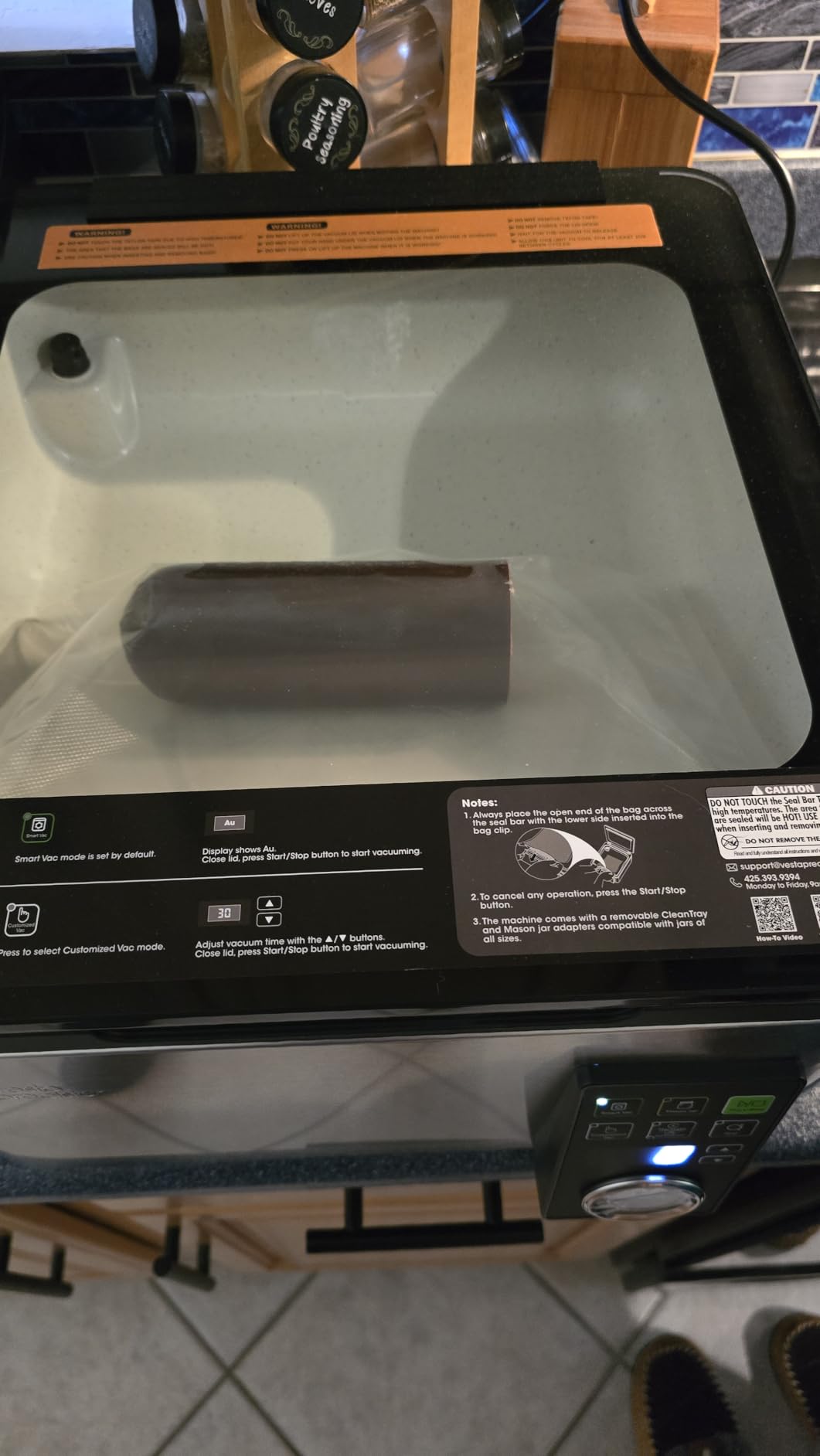 Vesta Precision 12” Chamber Vacuum Sealer, 8.1Qt chamber, Auto Vacuum Time customer photo 2