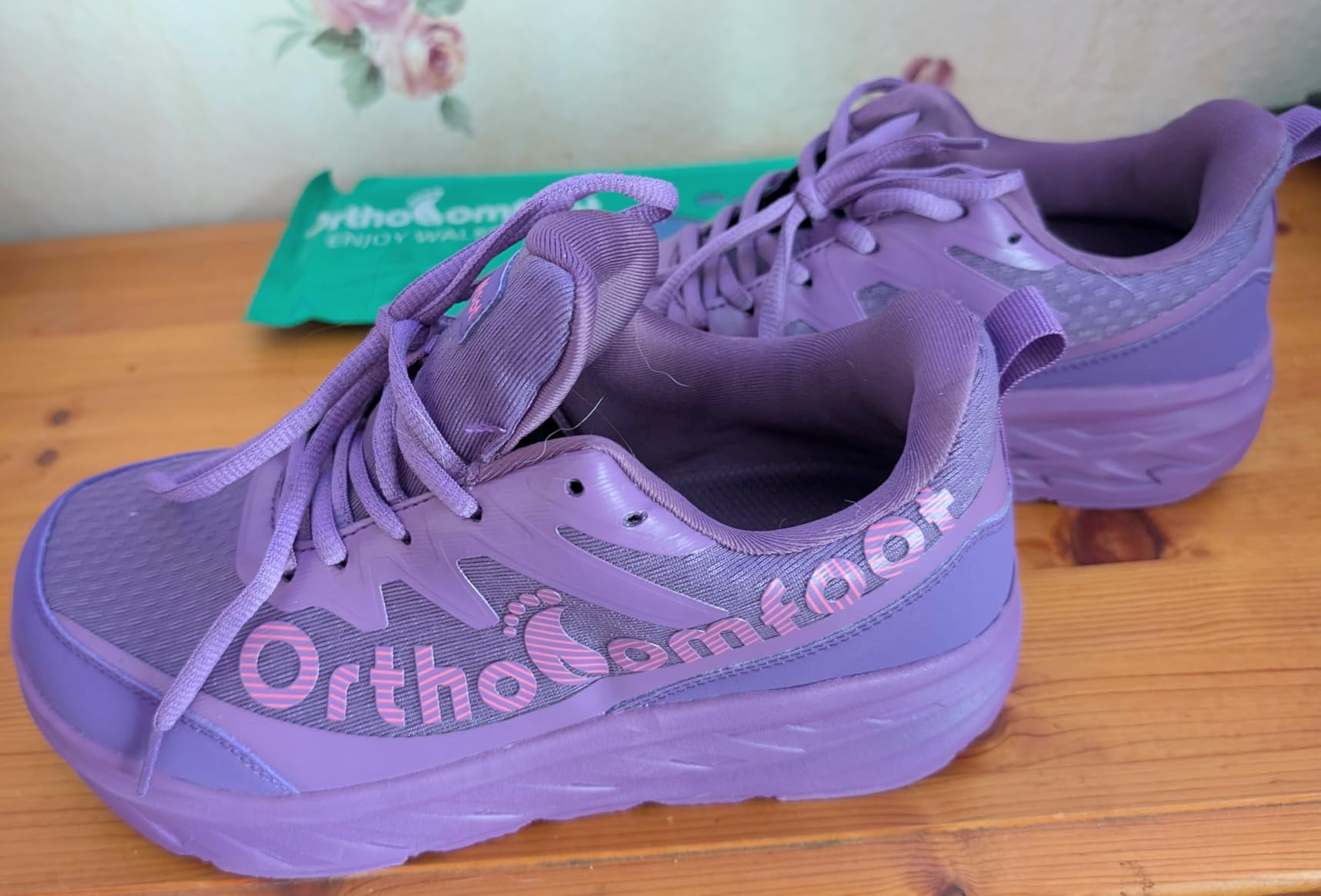 OrthoComfoot Women's Orthopedic Diabetic Wide Walking Shoes - Arch Support Plantar Fasciitis Sports Sneakers customer photo 2