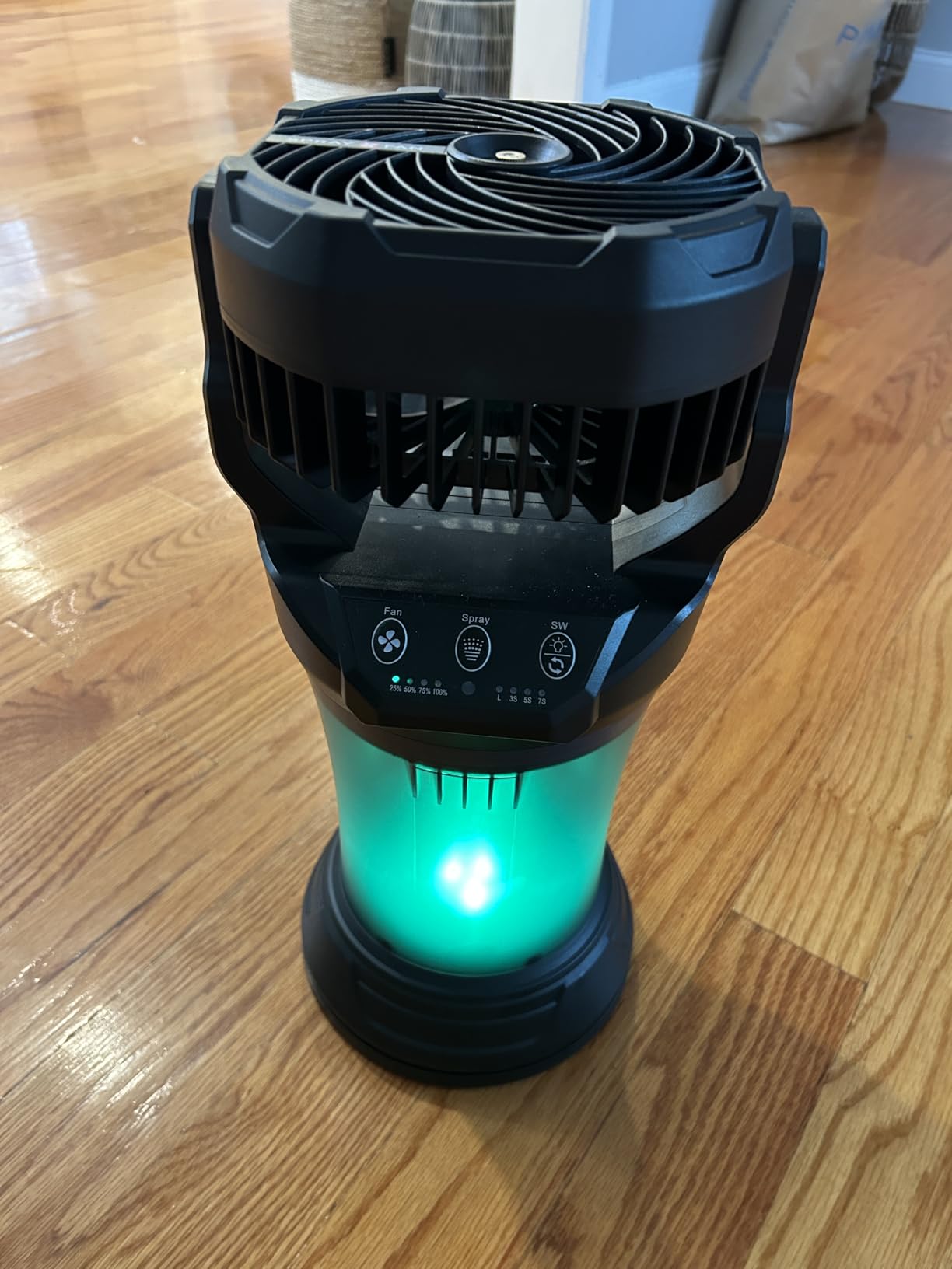 Misting Fans for Outside, Portable Mister Fan with 30000mAh Battery & Remote, 2L Tank & 4 Speeds Mist Modes, Extreme Heat Relief for Camping Patio Garden Backyard Tailgate Parties customer photo 2