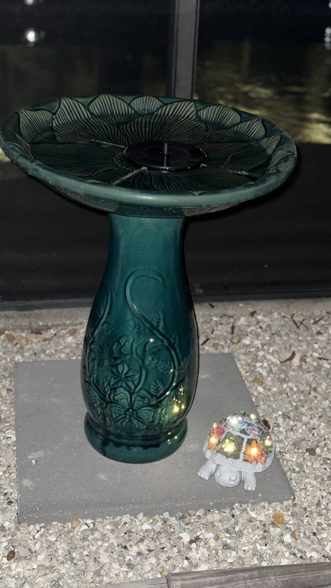 Turtle Garden Decor with Succulent LED Solar Lights Tortoise Garden Outdoor Statue for Yard Decorations Outside Patio Balcony Home Decoration Art Gift for Women Mom Grandma customer photo 2