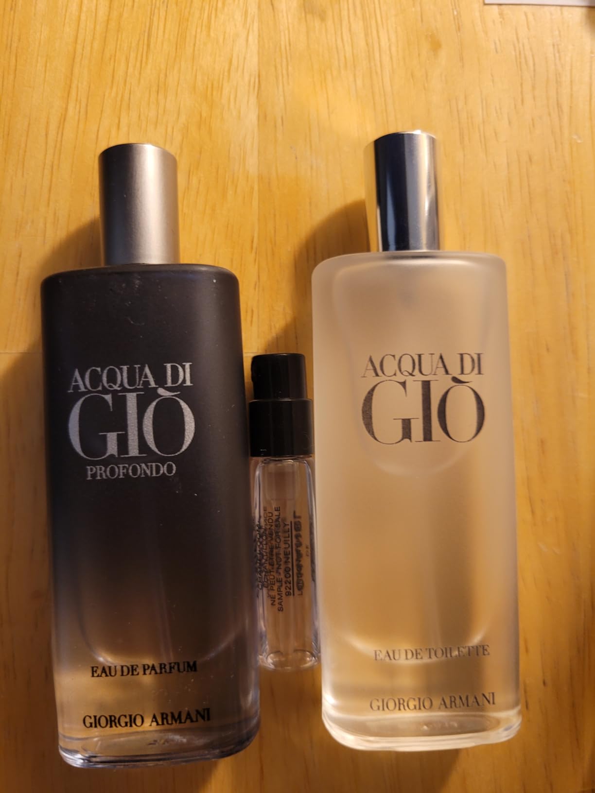 Armani Beauty Acqua di Gio Cologne for Men - Discovery Fragrance Set | 2-Piece Mini Sampling Set ($60 Value) - Acqua di Gio Eau de Toilette & Profondo - Men's Travel-Size Cologne Sprays customer photo 1