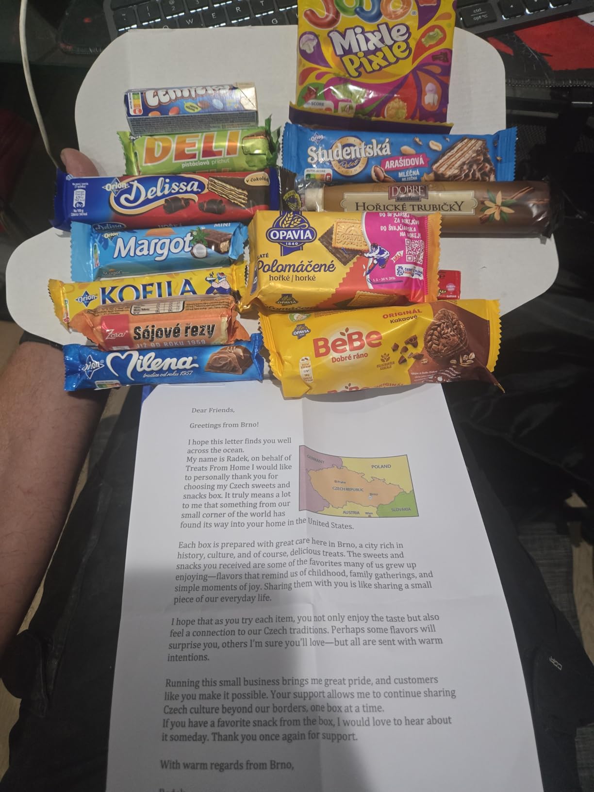 Treats from Home Czech Snack Box - Foreign Snack Gift Box with Authentic Czech & European Snacks, International Snack Box for Adults, Birthday Snack Box & Unique Food Variety Gift customer photo 2