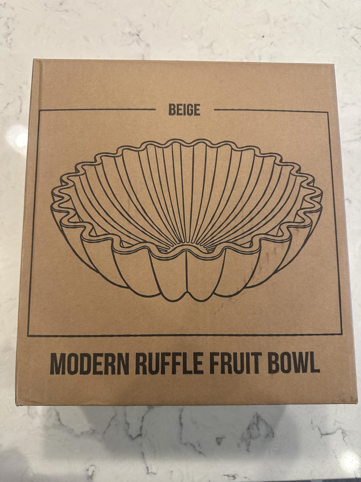 Decorative Marble Fruit Bowl For Kitchen Counter Or Table Decor - Premium Resin Large Key Bowl Elevates Your Modern/Farmhouse Home Decoration customer photo 2