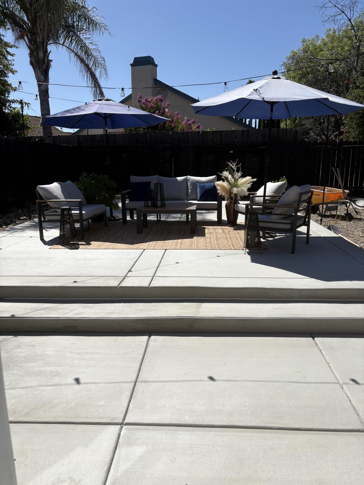 MontVoo Outdoor Rug-Patio Rug 5x7 Polypropylene Indoor Outdoor Rugs Outdoor Carpet for Patio Deck Balcony Porch, Textured Weave, Durable for High Traffic, Fade-Resistant, Boho Farmhouse Neutral Brown customer photo 2