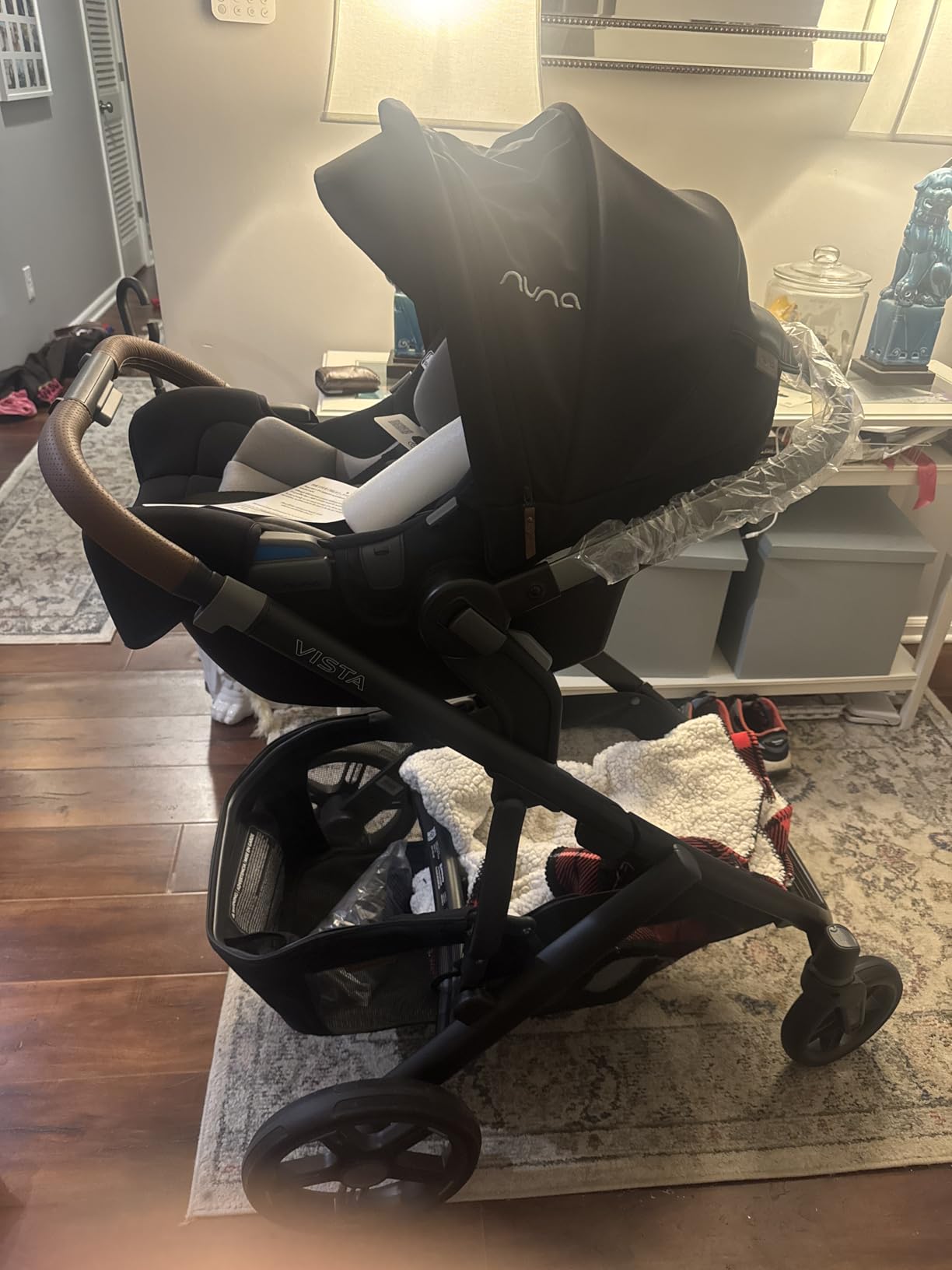 UPPAbaby Vista V3 Convertible Single-to-Double Stroller for Baby & Toddler, 30+ Configurations, Car Seat Compatible, All-Wheel Suspension, XL Basket - Ada (Sandstone Mélange/Carbon Frame) customer photo 1