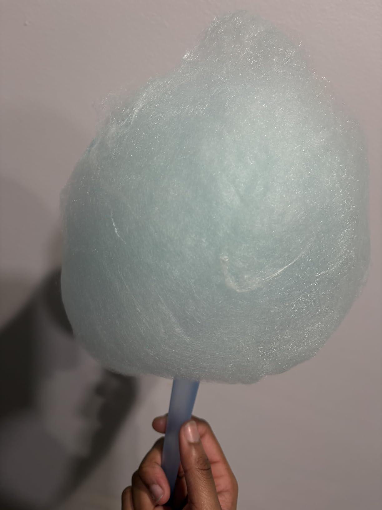 Nostalgia Vintage Hard and Sugar Free Candy Countertop Cotton Candy Maker, Includes 2 Reusable Cones And Sugar Scoop - Aqua customer photo 1