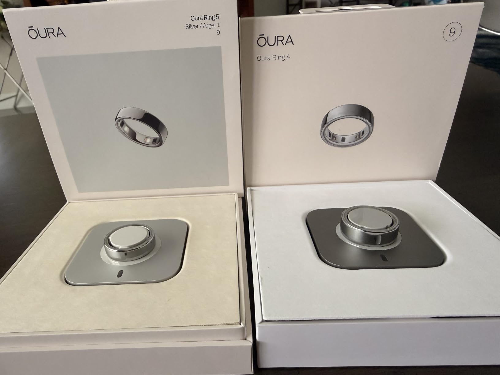 Oura Ring 5 Smart Ring - Silver - Size 9 - Fitness & Sleep Tracker | World's Smallest Smart Ring, Activity, Women's Health, AI Advisor, 1 Week Battery Life, IP68 Waterproof, Size Before You Buy customer photo 1