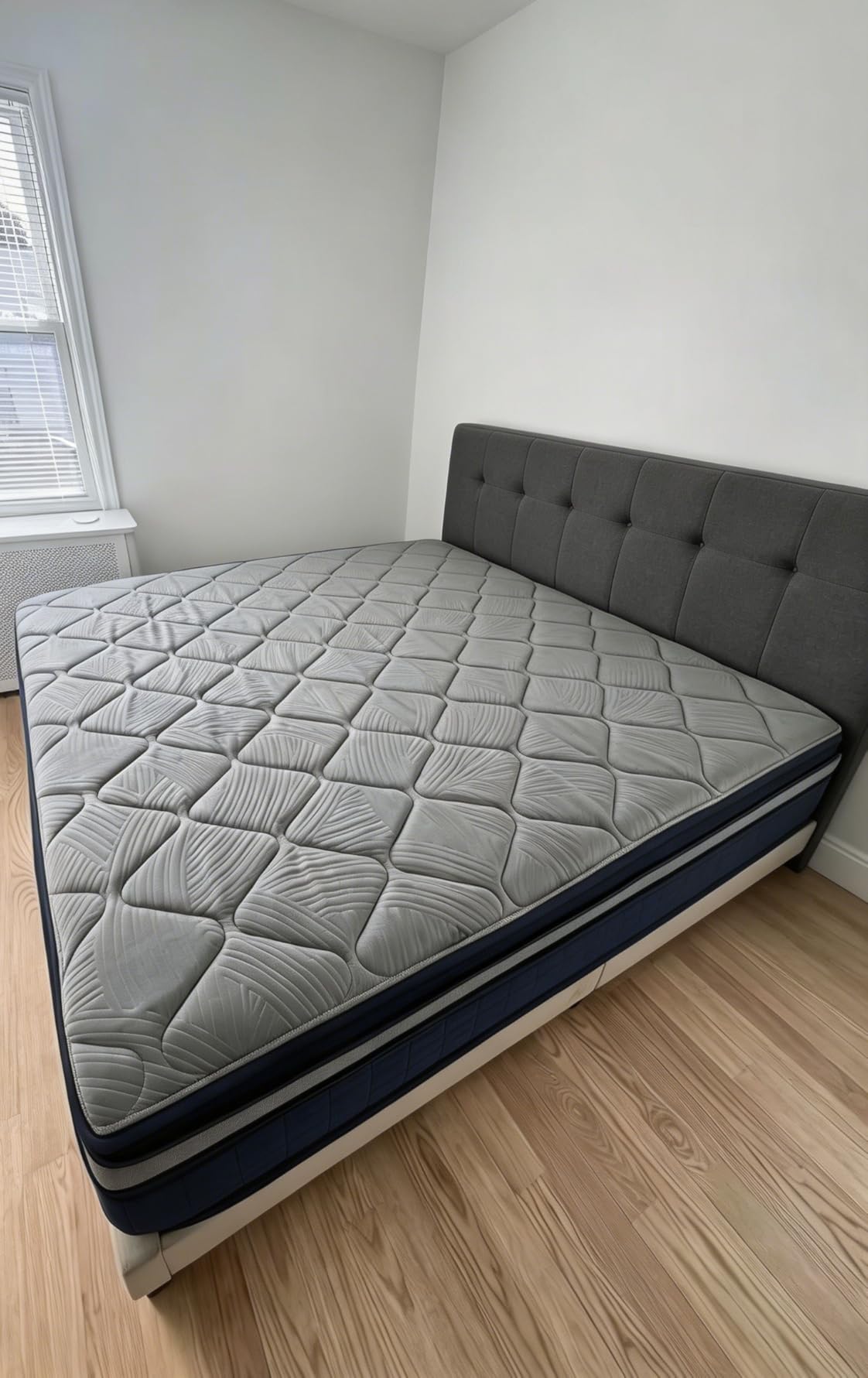 Sweetnight CoolNest Hybrid Queen Size Mattress 16 Inch, Cooling Pillow Top | Cool Night Sleep for Hot Sleeper, 7-Zone Ergo Support for Pressure Relief, 4 Stage Cool Enhanced Breathability, Medium Firm customer photo 1