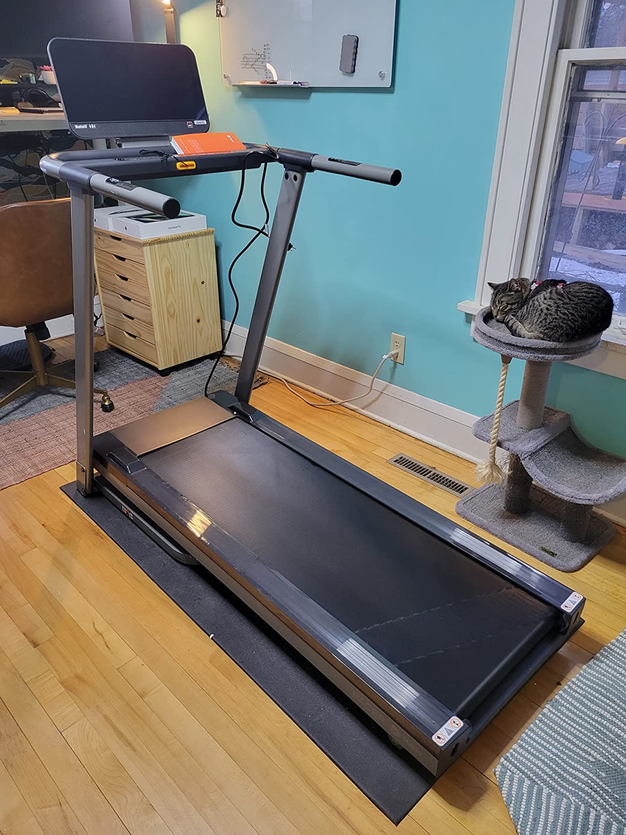 LifePro PacerMini Compact Walking Pad Treadmill with Incline - Under Desk Walking Treadmill for Home Mini Apartment & Office Portable Low Profile Quiet Electric with Remote Control & LED Display customer photo 1