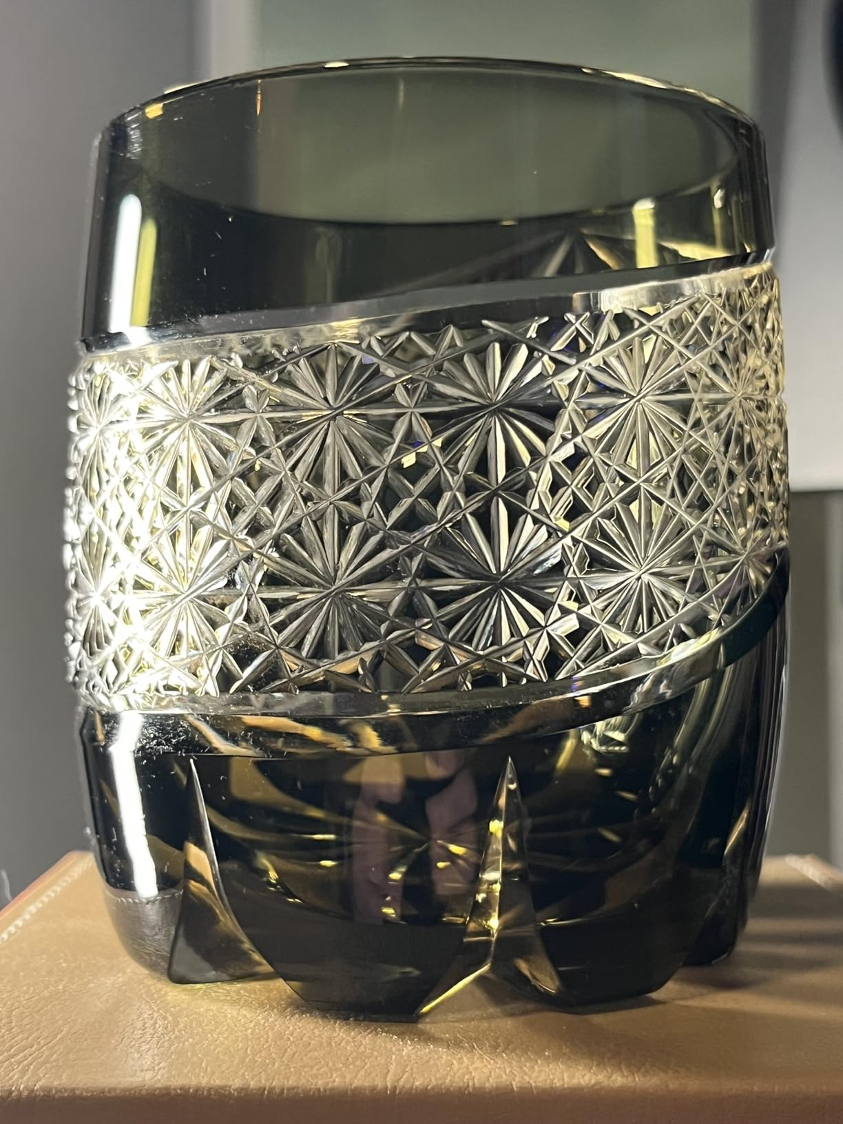 Edo Tokyo Kiriko Style Whiskey Glass - Handmade Crystal Drinking Cups for Bourbon, Scotch,Spirits & Cocktails | Cut Glass Design,Japanese Style Old Fashioned Glass 11.16Oz (Baroque) customer photo 2