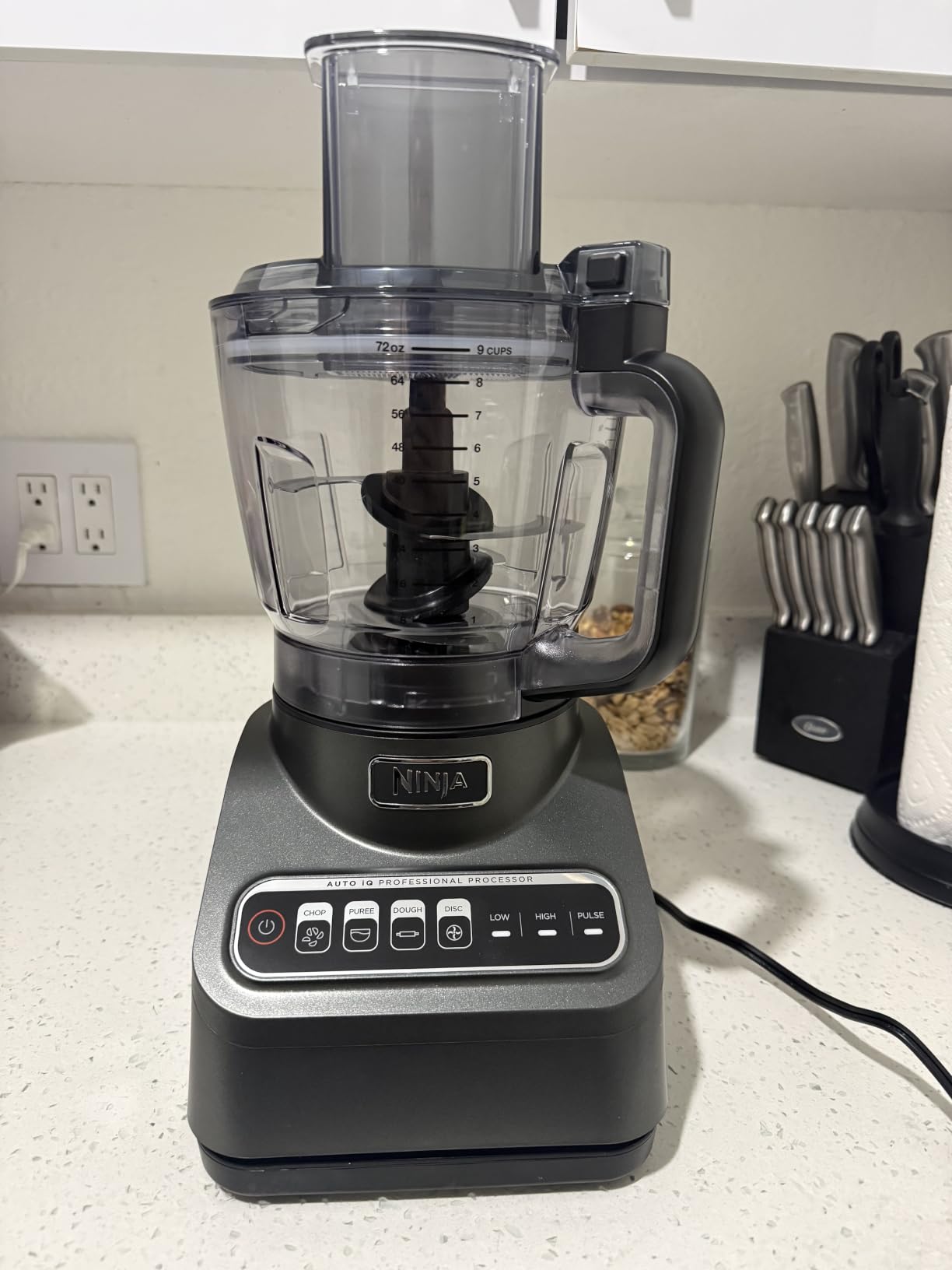 Ninja PrecisionPro Food Processor & Dough Mixer, 1000PW, 9-Cup, BZ601 | Auto-iQ presets for chopping, slicing/shredding, pureeing & dough. 9-cup bowl. BPA-free, dishwasher-safe parts. customer photo 2