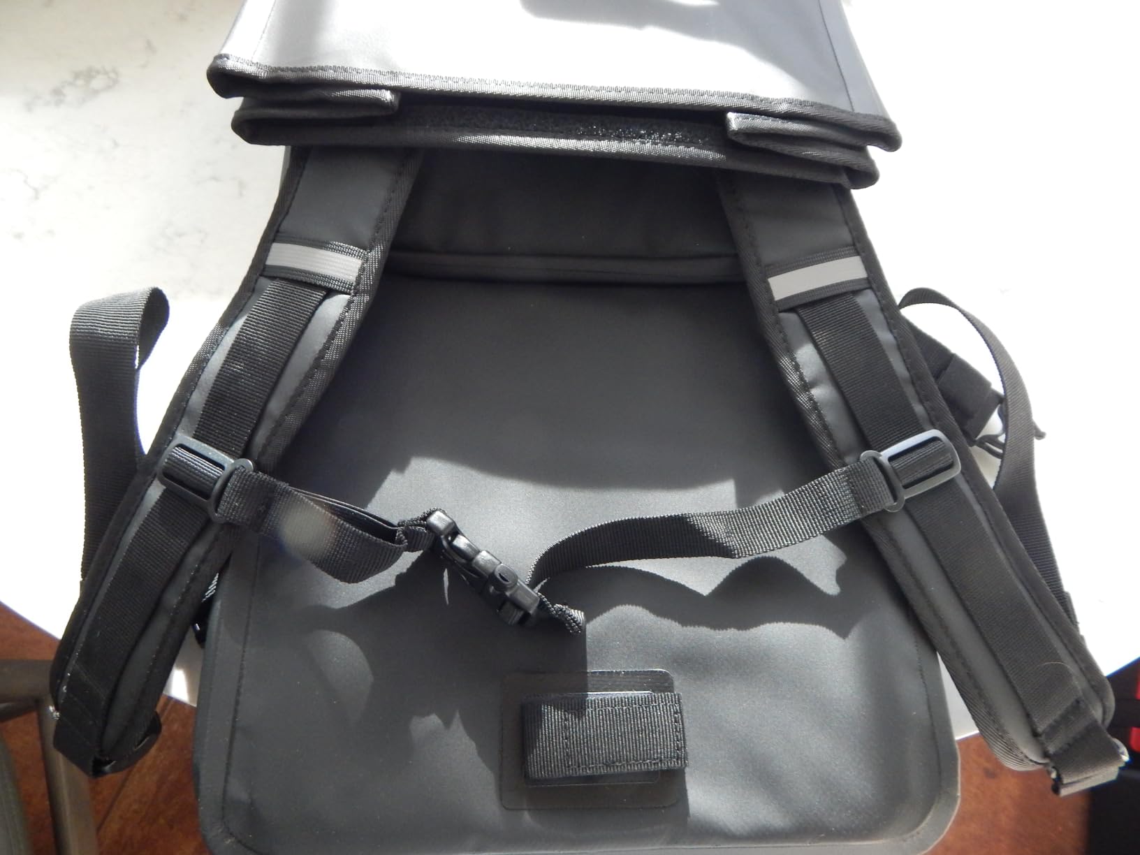 Hycline Bike Panniers Waterproof Rear Rack Bags 5-in-1 Backpack 28L | Cycling Commuting Traveling Touring Shopping Carrying | Quick-Release Handle | Reflective Safety | Crossbody Shoulder Strap customer photo 1