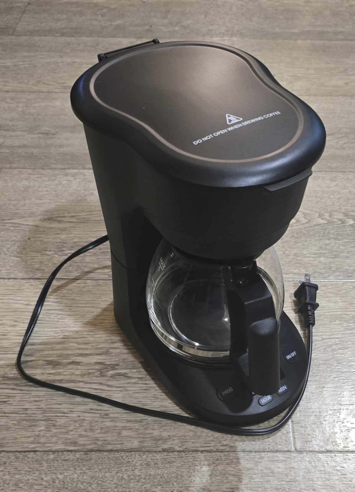 Kismile 5-Cup Drip Coffee Maker, LED Display, Timer, Anti-Drip & Shut-Off, Compact, Ideal for Home & Office customer photo 2