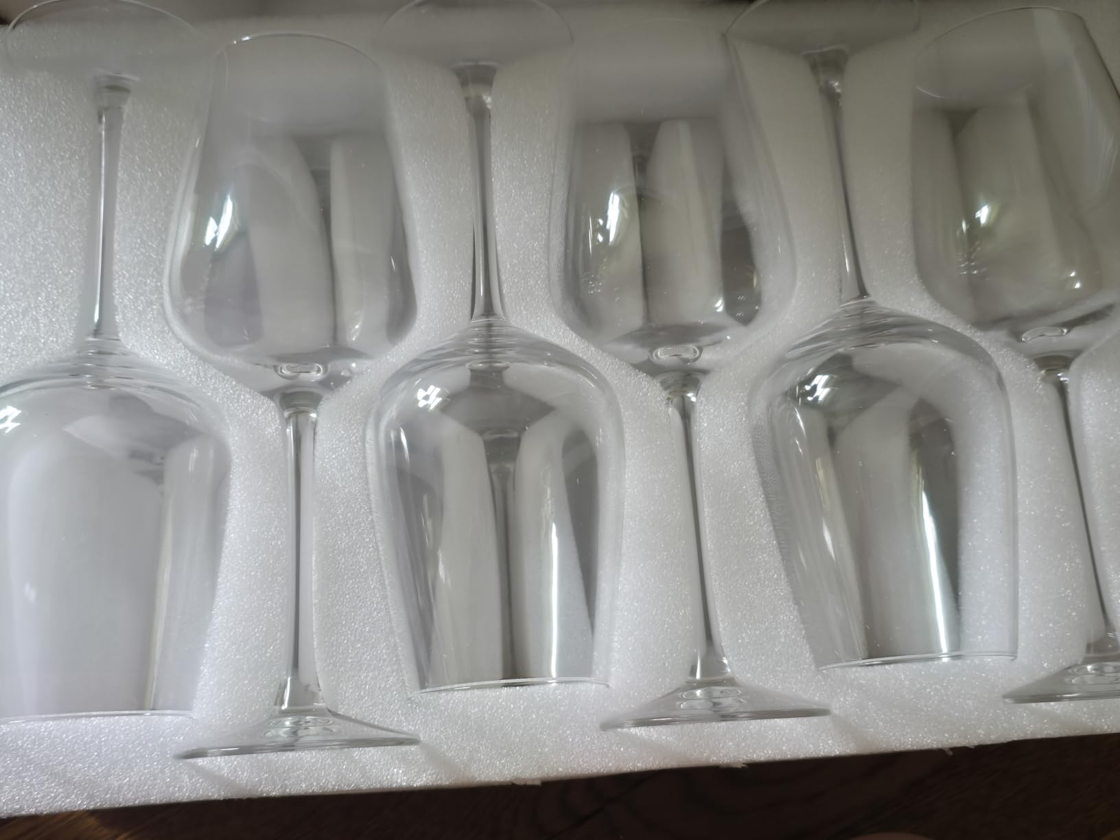 15oz Wine Glasses Set of 12, Thickened Stemmed Glasses for Red/White Wine, Heavy Base Clear Red Wine Glasses for Everyday, Wine Lovers, Parties, Gifts, Dishwasher Safe, 460ml, 12 Piece Set customer photo 2