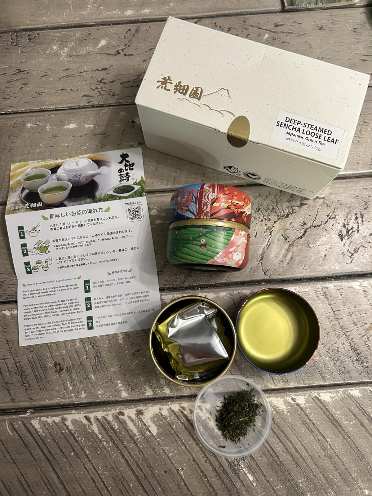 Arahataen Fujikoyomikan gift, Loose Leaf, Sencha Deep Steamed (Fukamushi) Shizuoka Green Tea Makinohara customer photo 1