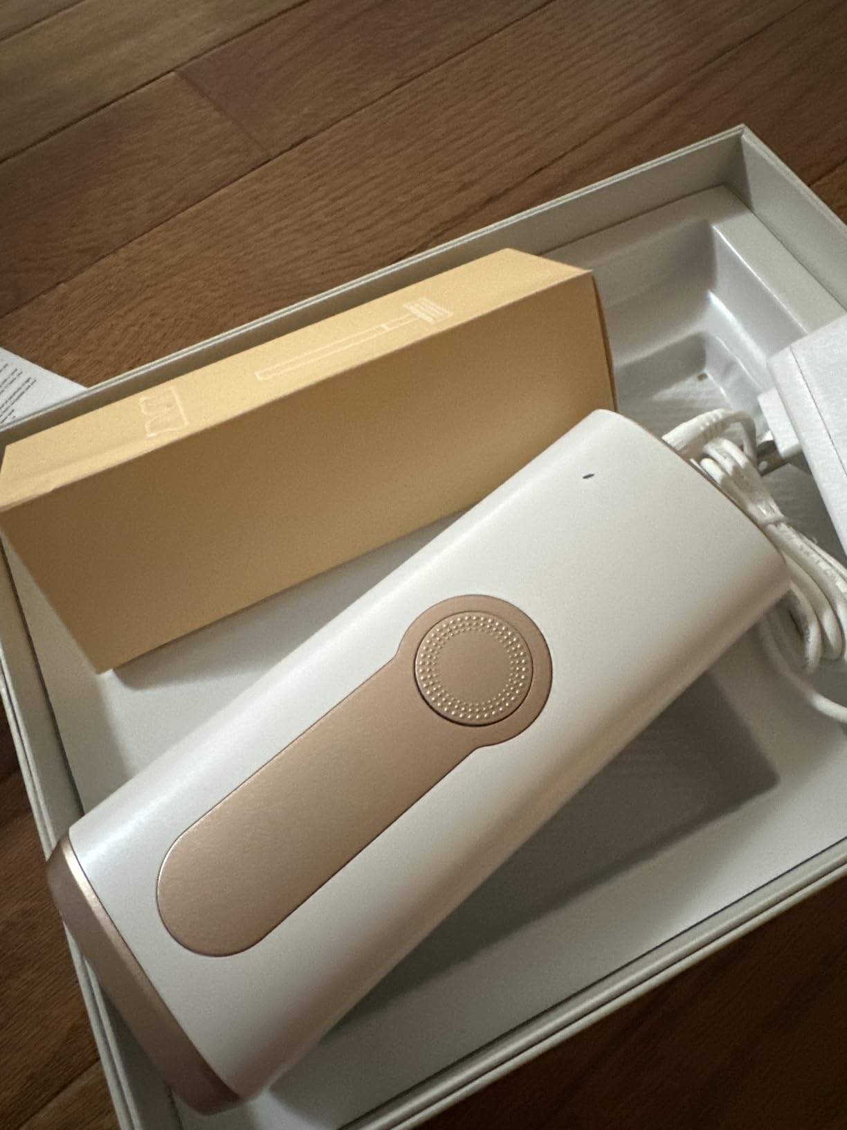 IPL Laser Hair Removal Device for Women & Men - Safe At-Home 45°F Ice-Cooling Contact for Painless & Long-Lasting Results, 86% Less Hair In 3 Weeks for Full Body & Face, White customer photo 2