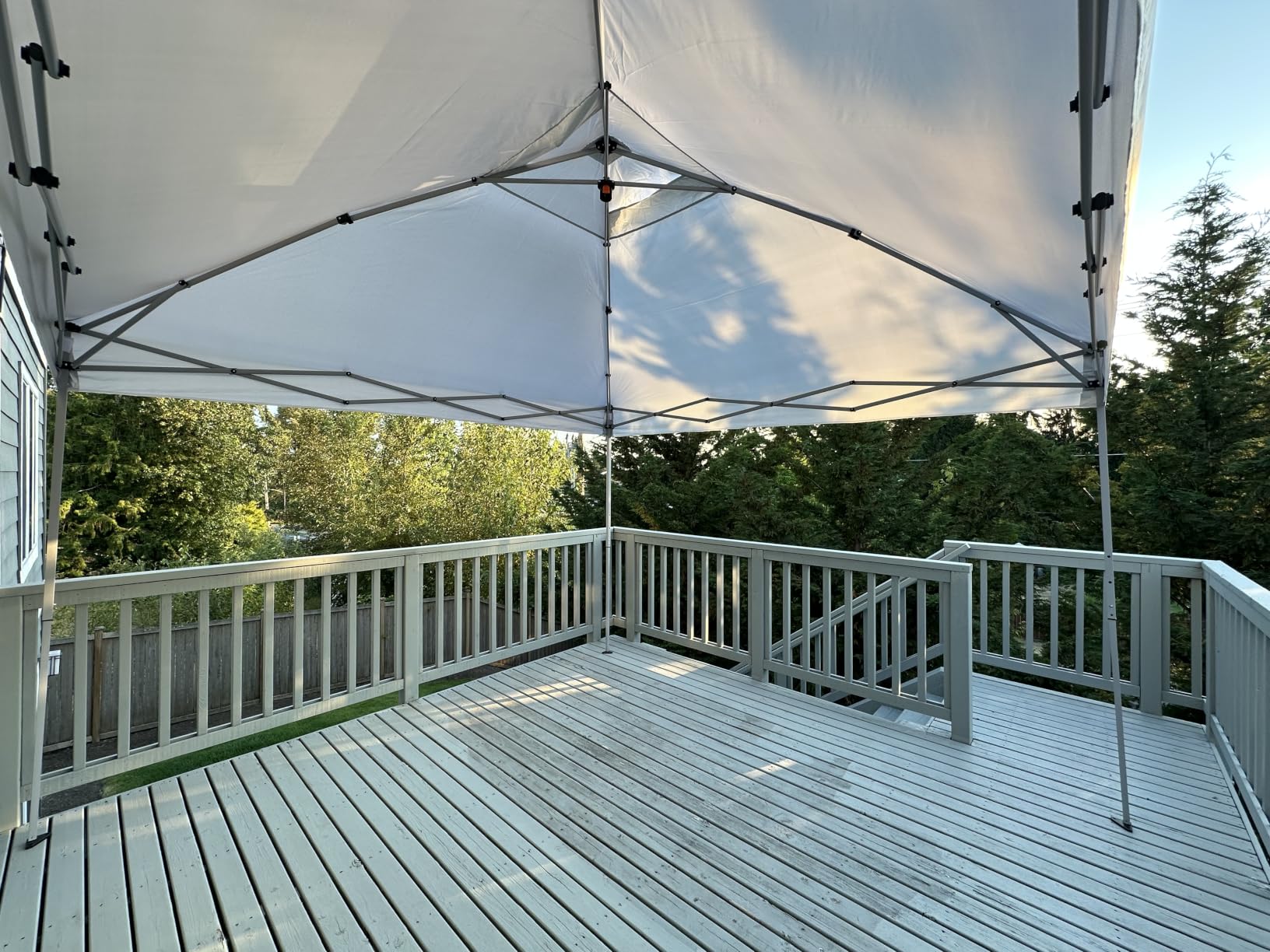 SANWAY 10x10 Pop Up Canopy Beach Tent with Side Wall-Pockets, Silver White | One Push Setup Shelter, Vented, Portable Instant Gazebo & Sun Shade for Beach Events, Parties, Camping customer photo 1