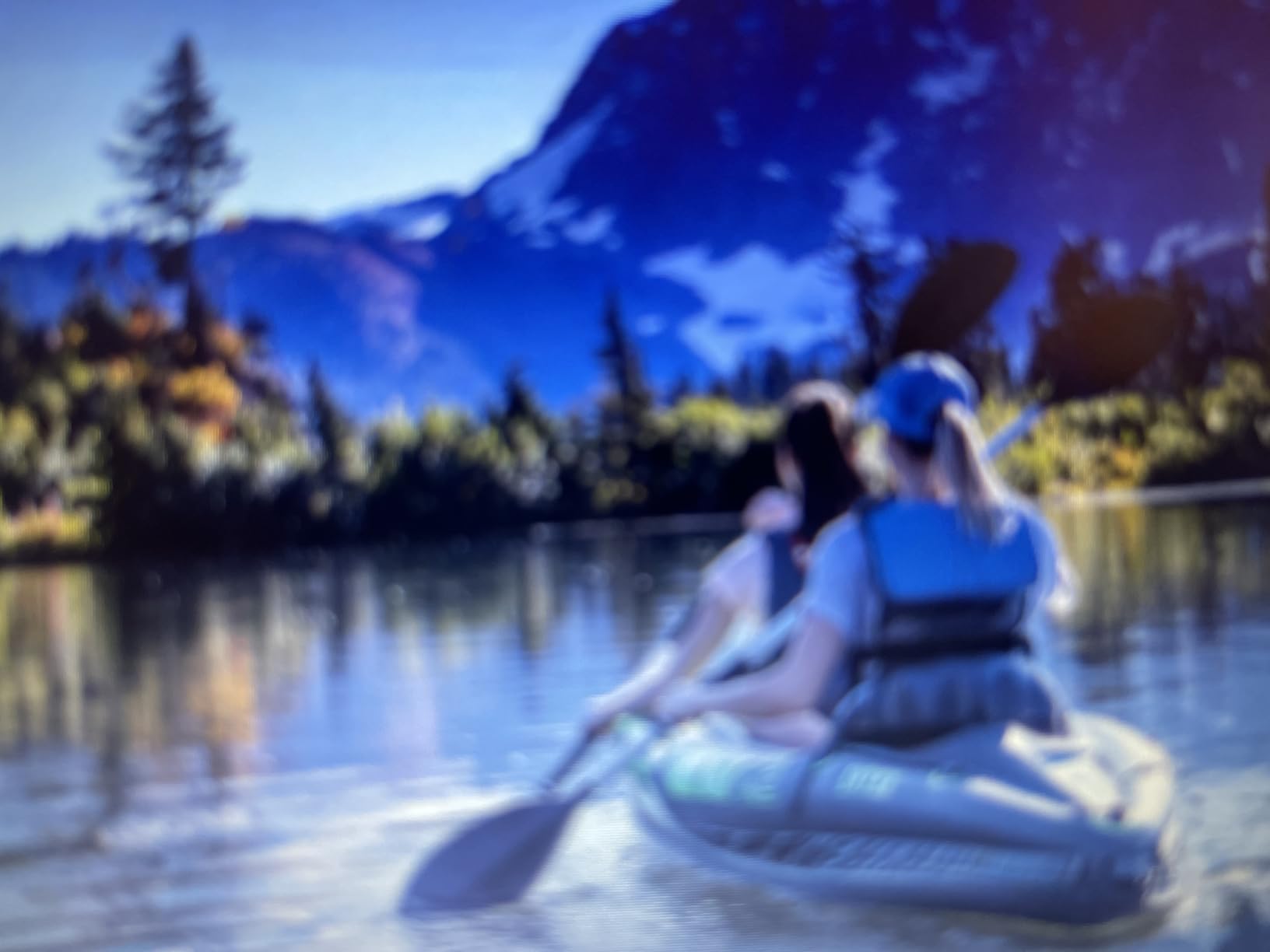 Sunlite Sports Inflatable Kayak 2 Person, Portable Inflatable Boat with Shed & Aluminum Oars, Lightweight Tandem Kayak with Air Pump & Carry Bag for Lakes & Rivers, 400 LB customer photo 1
