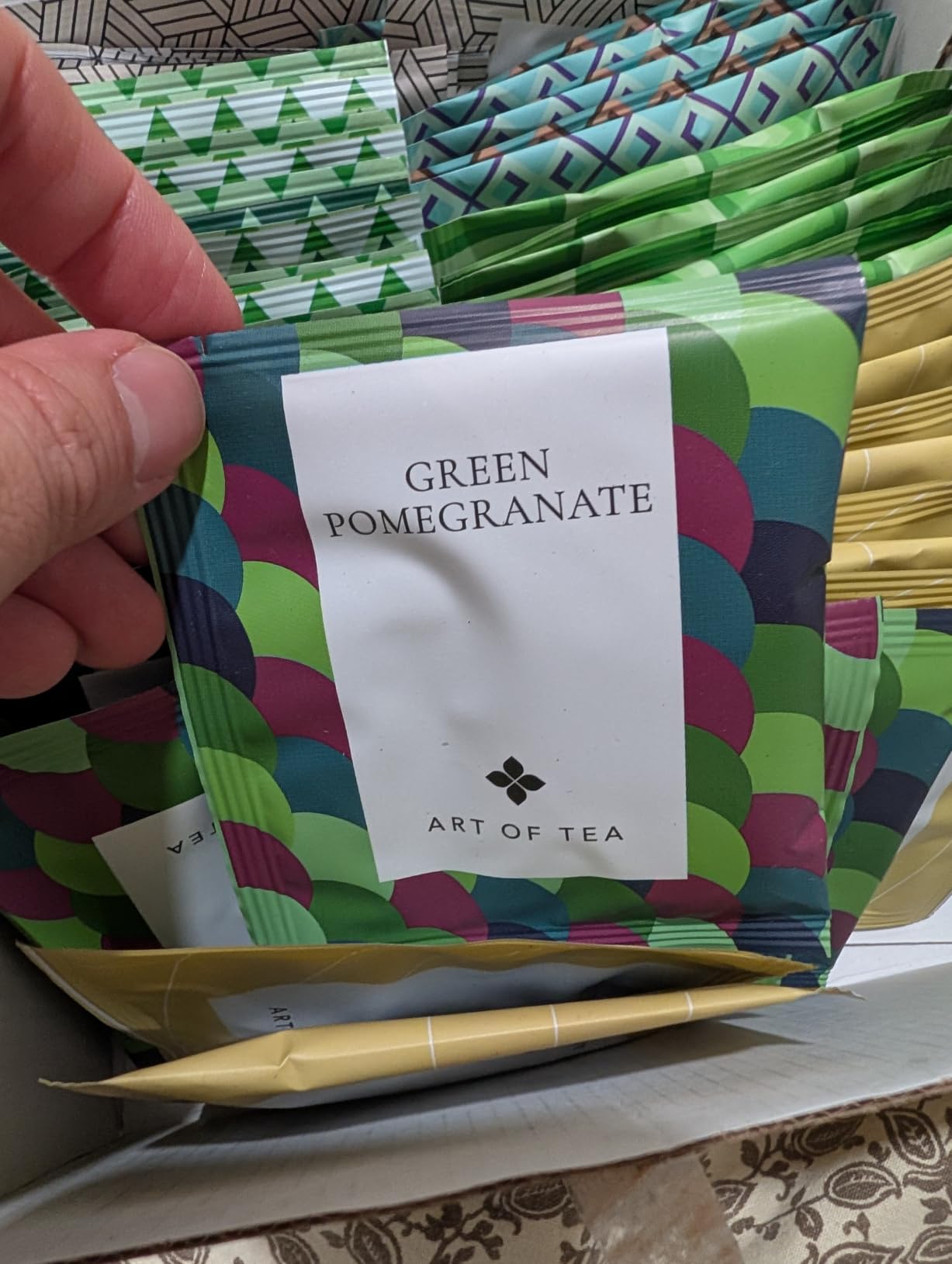Art of Tea Green Tea Sampler - 50 Count Variety Pack, Premium Assorted Green Tea Bags, Sencha, Jasmine, Matcha, Mint & Herbal Blends - Luxury Tea Gift Set for Relaxation & Wellness customer photo 1