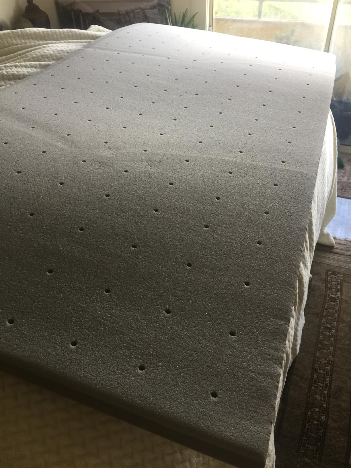 Sleepmax Extra Firm Mattress Topper Queen Size 3 Inch - Cooling Memory Foam Bed Topper - Back Pain Relief - High-Density Foam Pad for Extra Support - No Odor, CertiPUR-US Certified, Back Side Sleepers customer photo 2