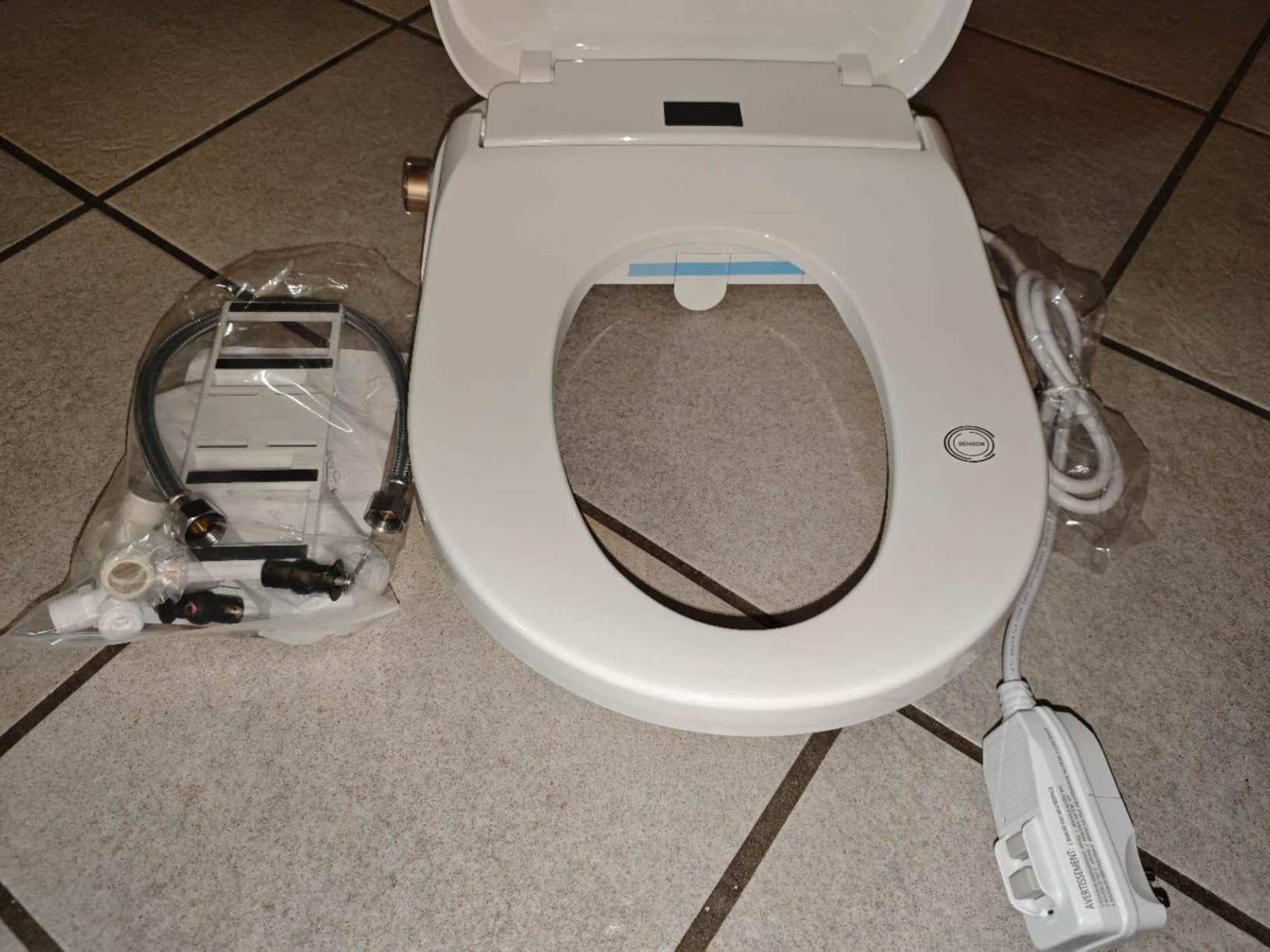 GAICOM Electric Bidet Toilet Seat Heated Seat Fits Round & Elongated | Instant Warm Water, Warm Air Dryer, Remote & Side Knob Control, Self-Cleaning Nozzle, LED Display, Night Light customer photo 2