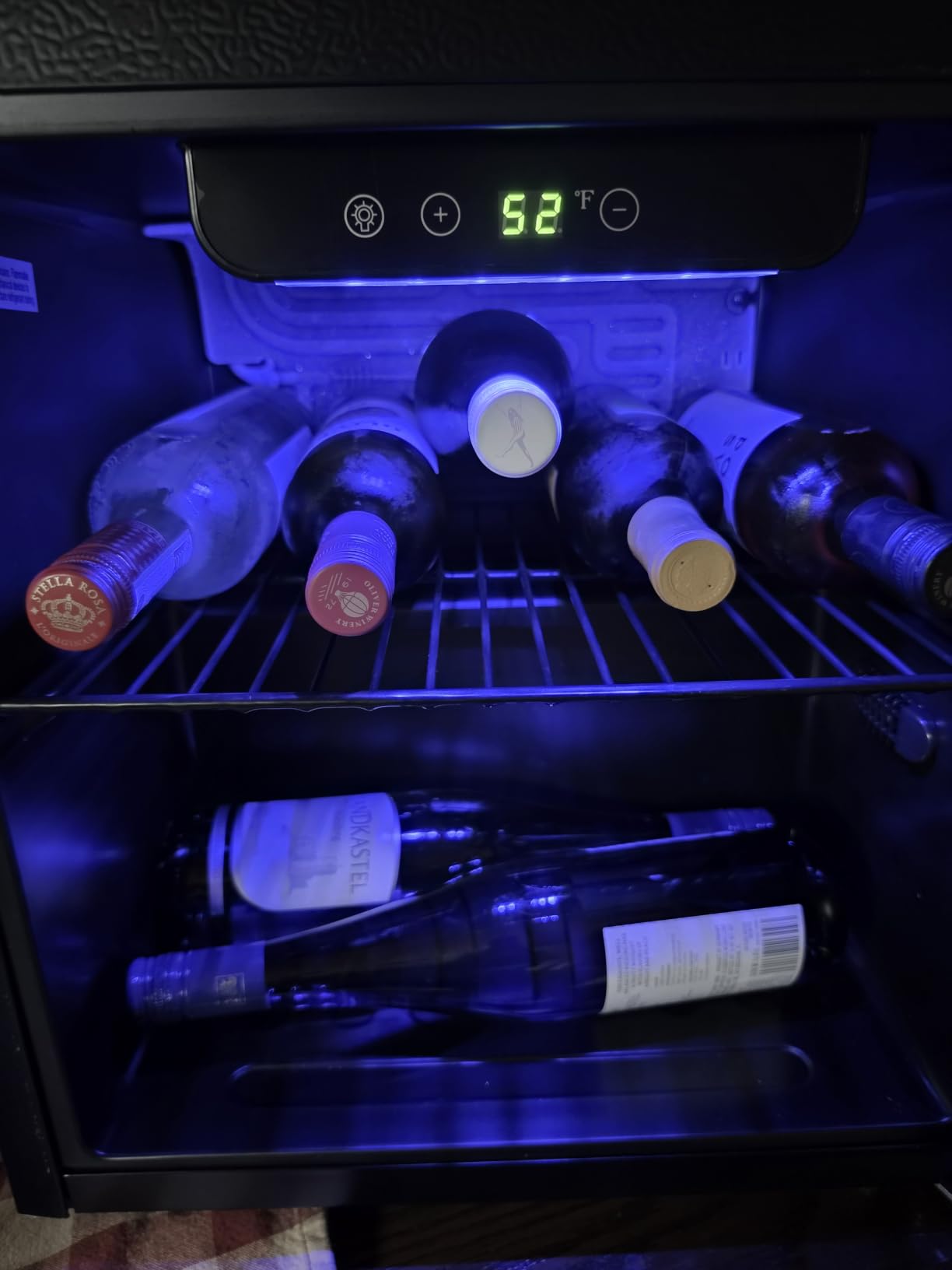 Antarctic Star Wine Cooler Beverage Refrigerator Mini Fridge 1.7 cu.ft | 16 Bottle Capacity, Clear Glass Door Quiet Counter Top Cellar for Beer Soda Bar customer photo 2