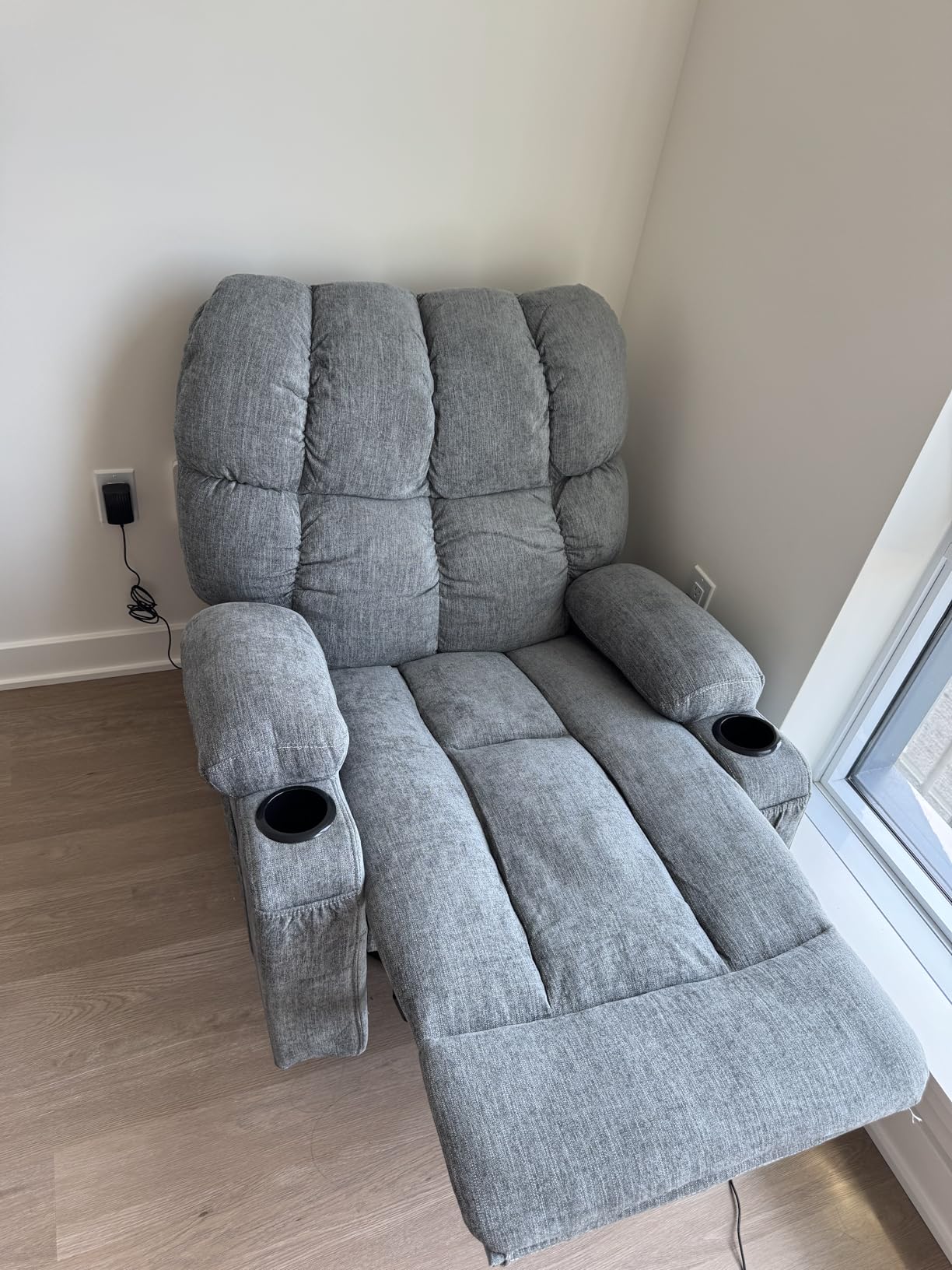 Power Lift Recliner Chair for Elderly with Vibration Massage and Lumbar Heating Electric Recliner Sofa with Cup Holders and USB Charge Port for Living Room Comfort customer photo 1