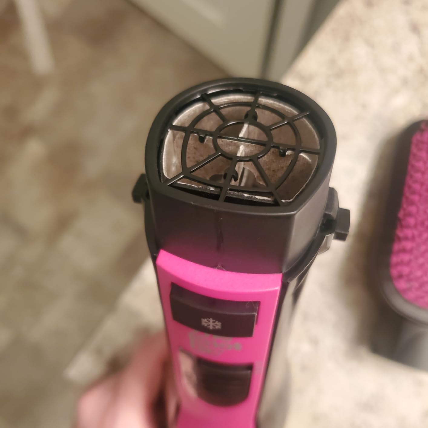 Conair All-in-One Hot Air Brush, Ionic Technology, Mixed Bristles, 1000W | Hair dryer brush for all hair types, ion generator helps reduce frizz, multiple heat settings, cool shot button, 6-foot cord customer photo 1