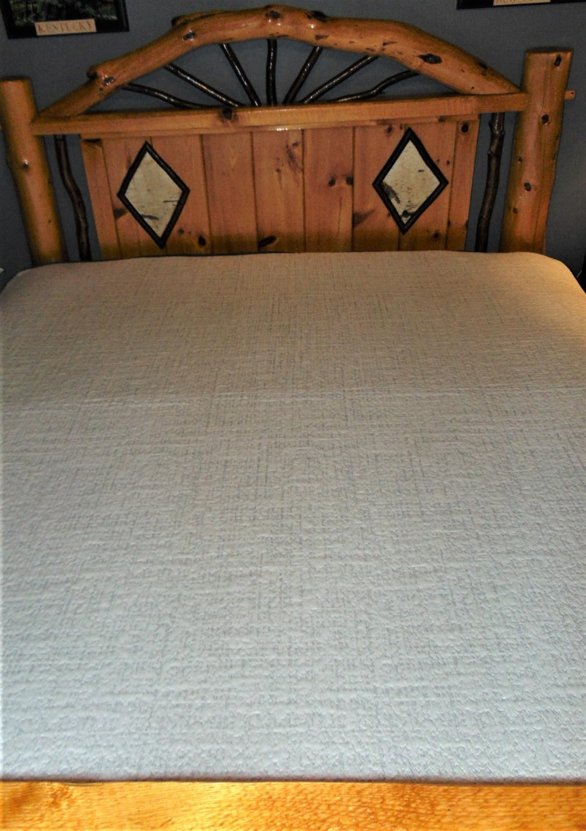 Extra Firm Queen Mattress Topper 4 Inch with Cooling Gel & Bamboo Charcoal, Extra Firm Queen Memory Foam Mattress Topper for Pain Pressure Relief, CertiPUR-US Certified, Removable Cover customer photo 1