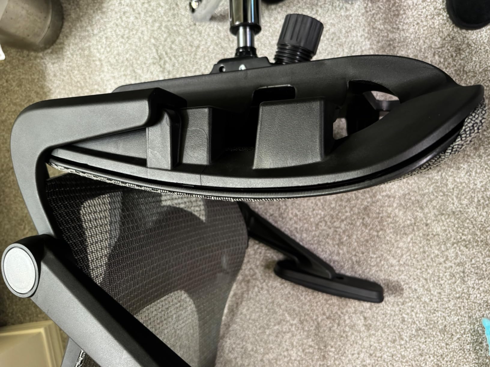 marrap Ergonomic Kneeling Chair Office Chair | Adjustable Lumbar Support, Mesh Desk Chair with 3D Armrests and Headrest, 90-120° Rocking Function, Black customer photo 2