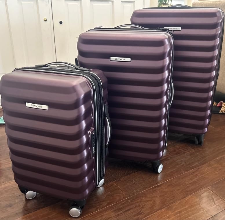 Hard-Sided 20-Inch Lightweight Carry On Expandable Element Suitcase: Durable, 360° Spinner Wheels, Adjustable Telescopic Handle, TSA-Approved Lock - Captains Blue customer photo 2