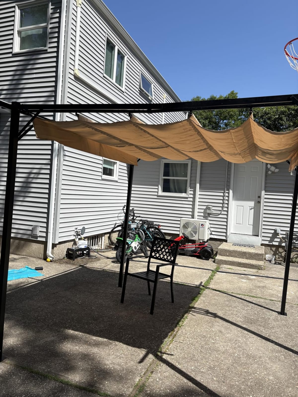 Aoxun 10'x12' Outdoor Retractable Pergola, Upgraded Adjustable Sun Shade Canopy, Sturdy Metal Gazebo for Modern Backyard, Patio, Deck and Garden customer photo 2