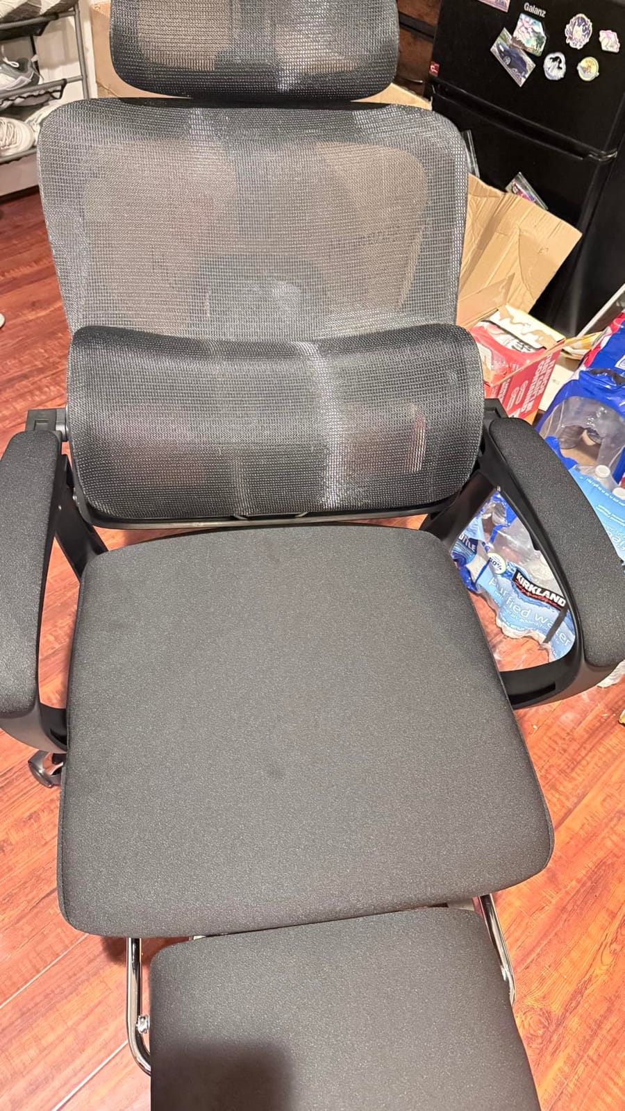 Ergonomic Office Chair with Footrest, 90-145° Reclining Desk Chair with Adjustable Lumbar Support & Headrest, High Back Mesh Computer Chair for Home Office/Gaming, 350lbs Capacity customer photo 2