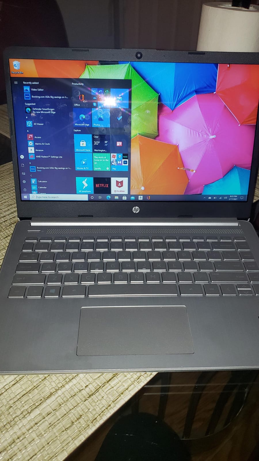 HP Ultrabook Laptop, Microsoft 365 1-Year, 8GB RAM, Intel Core, Copilot AI, Long Battery Life, Lightweight, Windows 11 customer photo 1