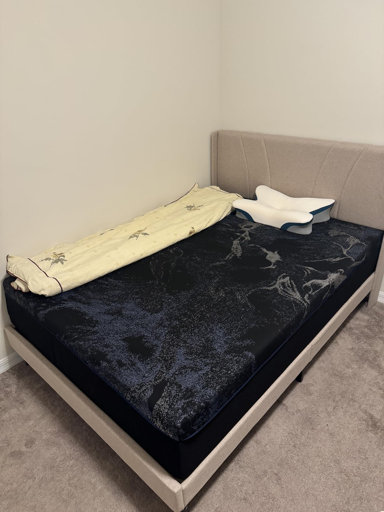 14 Inch King Memory Foam Mattress, New Left-Right Dual-Firmness King Mattress In a Box with Cooling Copper Gel Infused for Pressure Relief, Designed in the USA, Washable IceSilk Cover, 365-Night Trial customer photo 1
