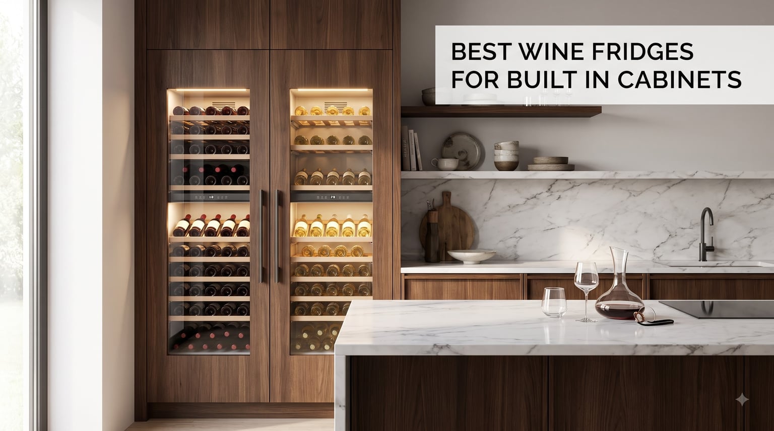 best wine fridges for built in cabinets