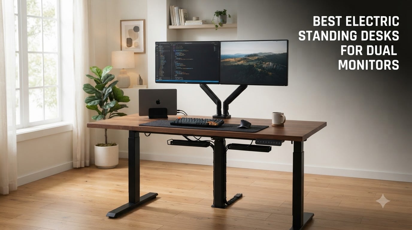Best Electric Standing Desks for Dual Monitors