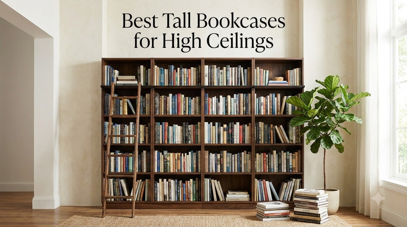 Best Tall Bookcases for High Ceilings