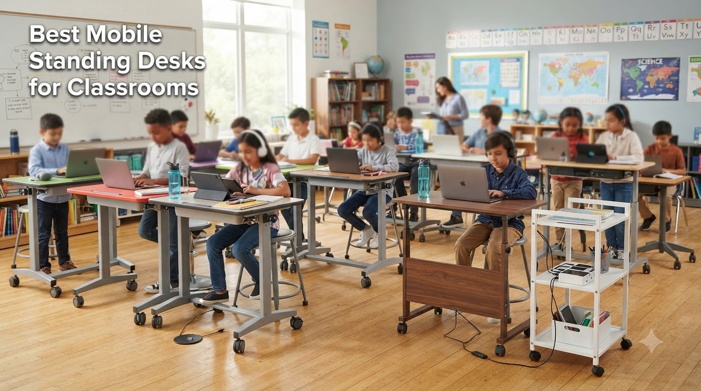 Best Mobile Standing Desks for Classrooms