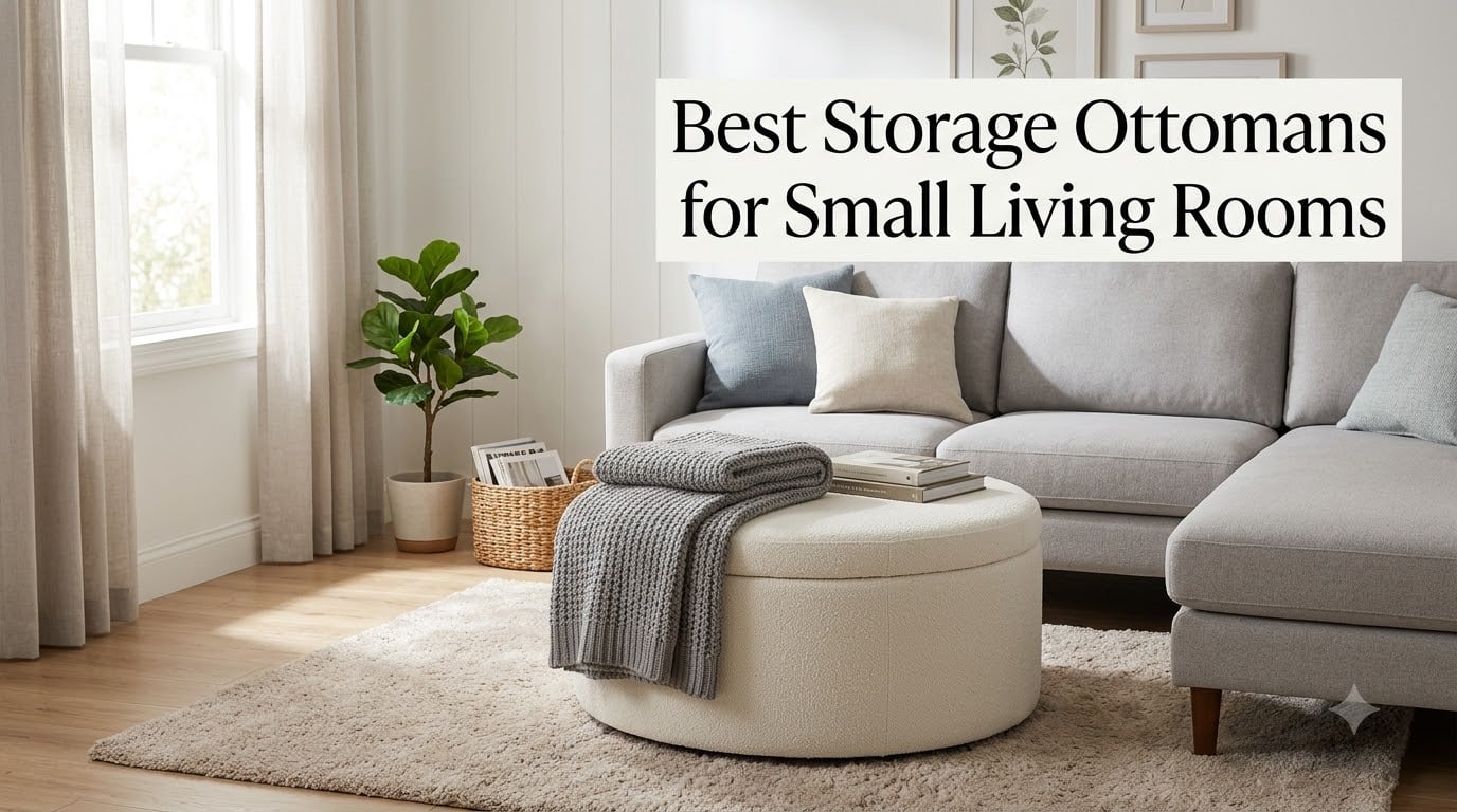 Best Storage Ottomans for Small Living Rooms