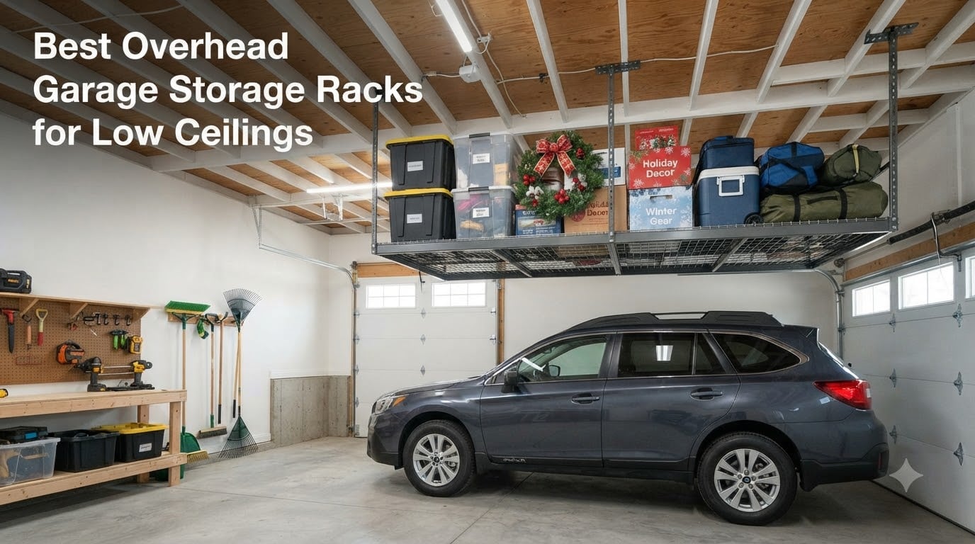 Best Overhead Garage Storage Racks for Low Ceilings