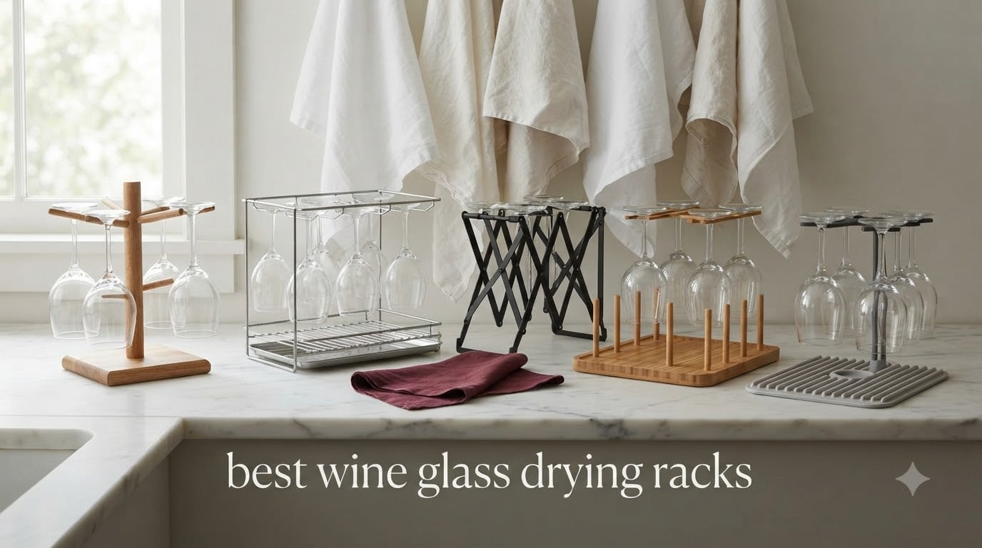 best wine glass drying racks
