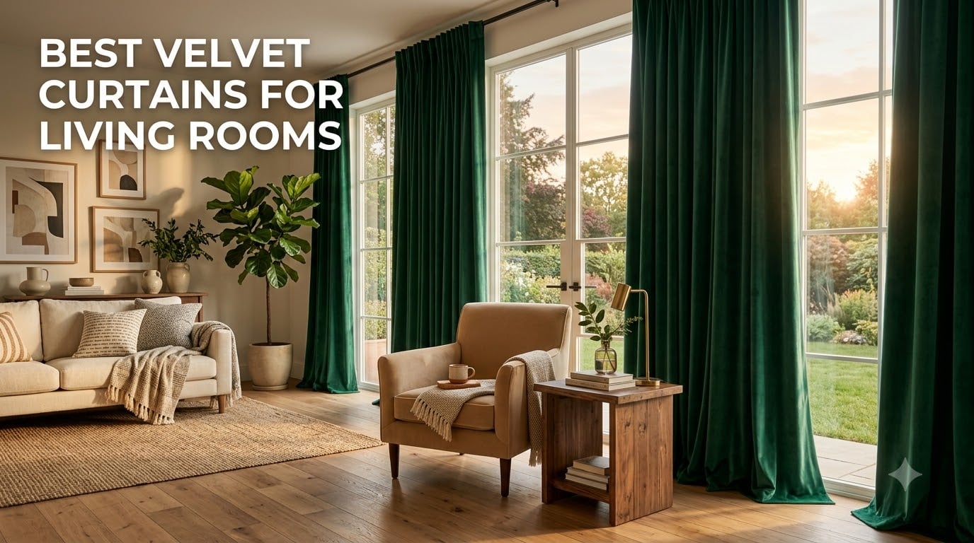 Best Velvet Curtains for Living Rooms