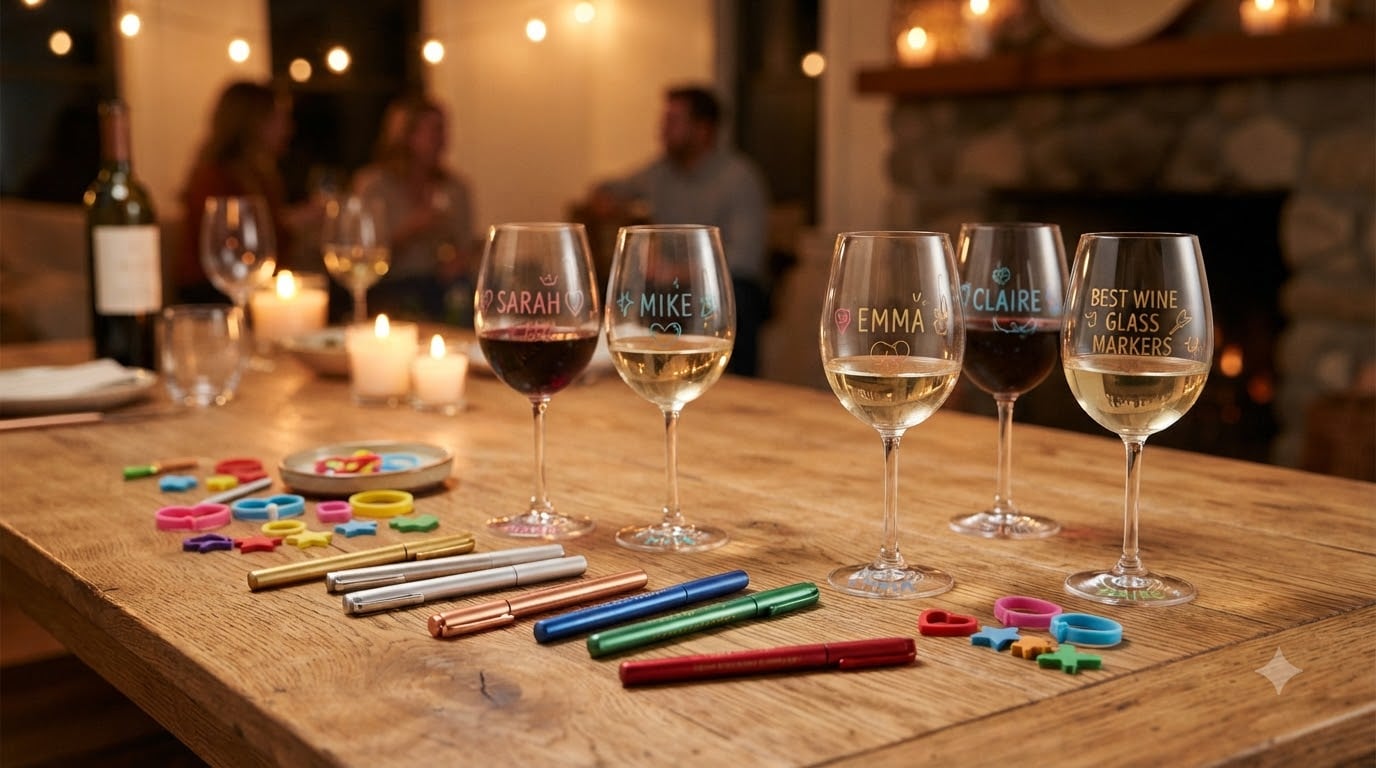 best wine glass markers