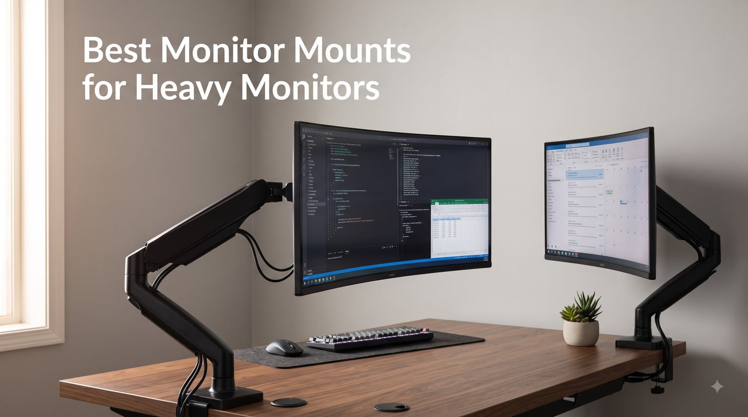 Best Monitor Mounts for Heavy Monitors
