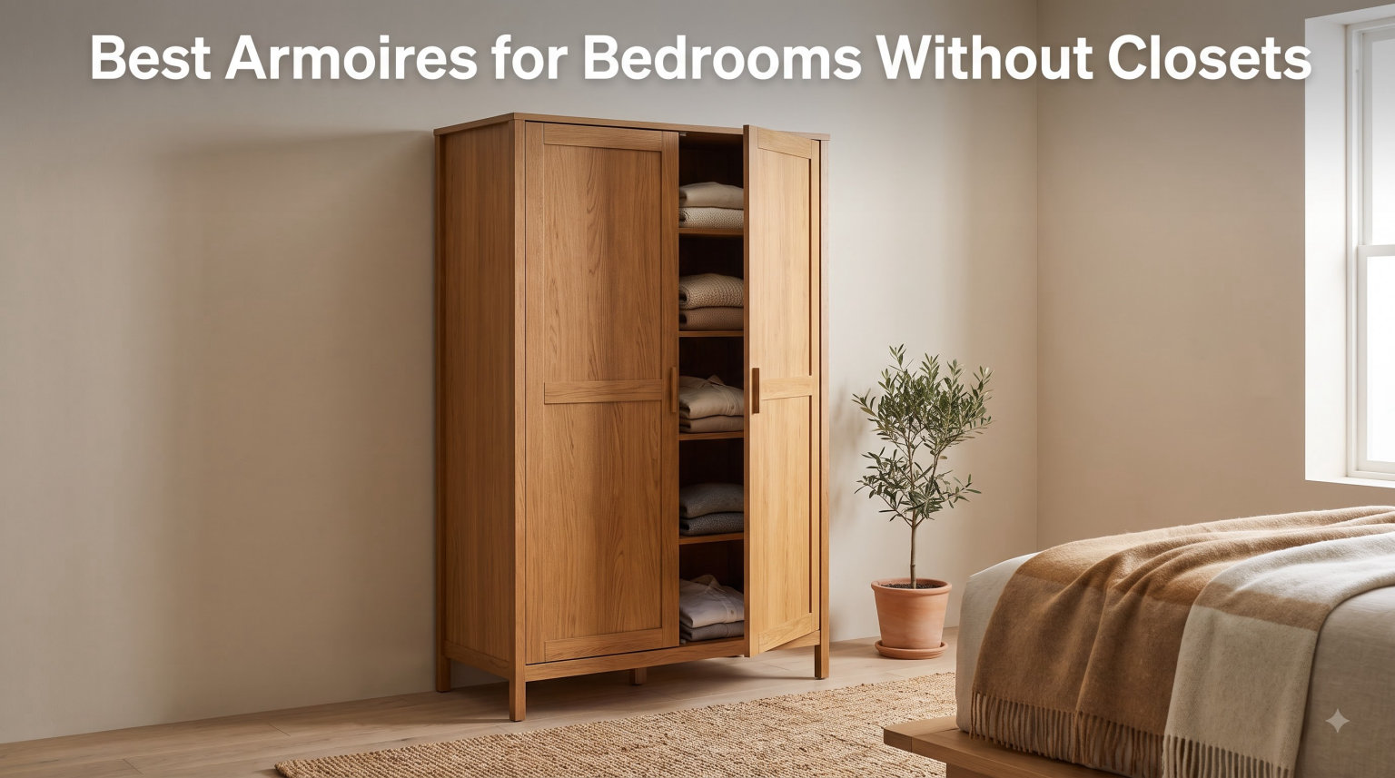 Best Armoires for Bedrooms Without Closets